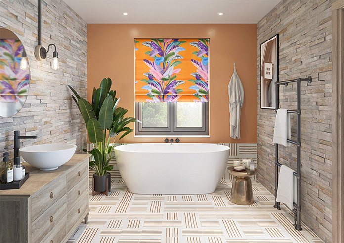 Palm Springs, Orange - Roman Blind - Image 8